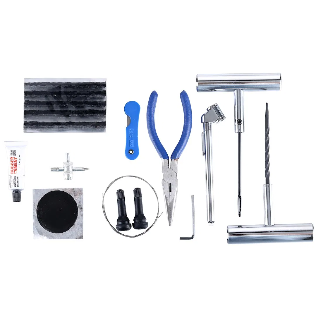 42080 – BULLDOG WINC Tire Repair Kit, For Off-Road Vehicle Tire Plug 35 Pieces With 1 Piece Steel T-Handle Insert Too...